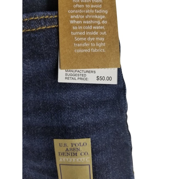 U.S‎ Polo Assn 1890 Men's Jeans Size 34x32 Blue Straight NWT - Picture 5 of 12